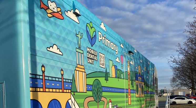 Mural of city